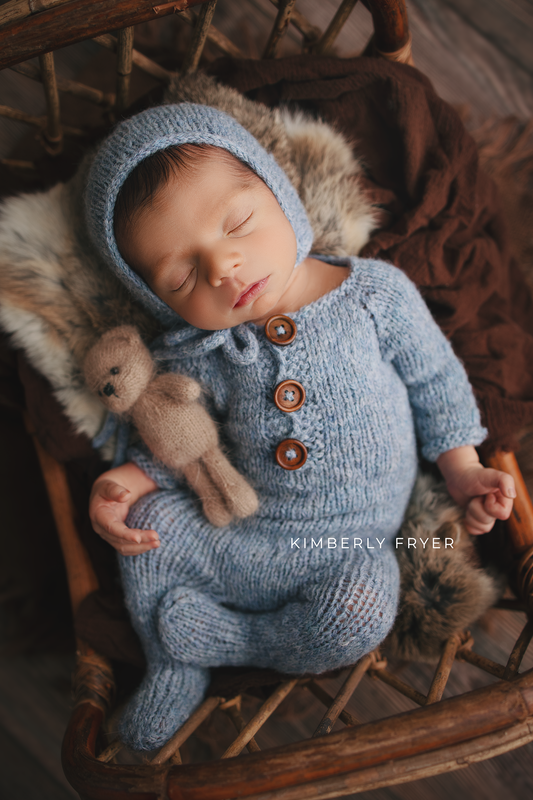 Newborn size knitted pyjama, bonnet, set, ready to send , pre order, green, mustard, twin