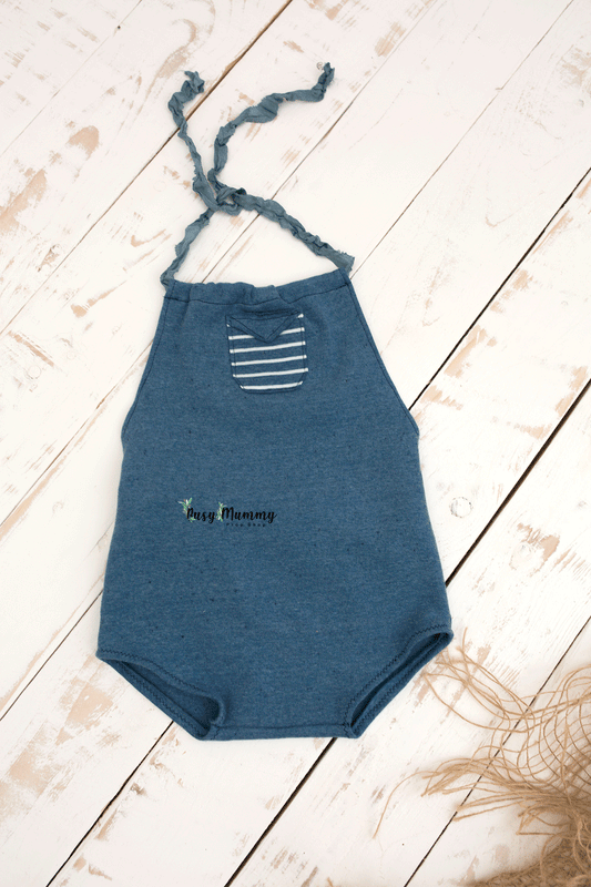 Sitter size, boy, nappy cover, dungarees, ready to send