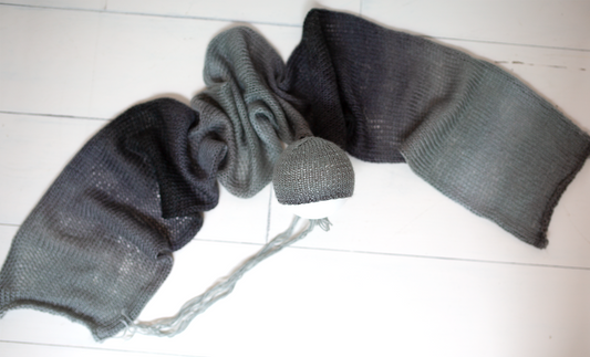 Sale!Newborn wrap set grey shades - Busy mummy prop shop