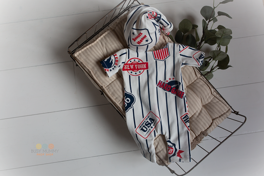 Newborn romper set, USA, Ready to send - Busy mummy prop shop