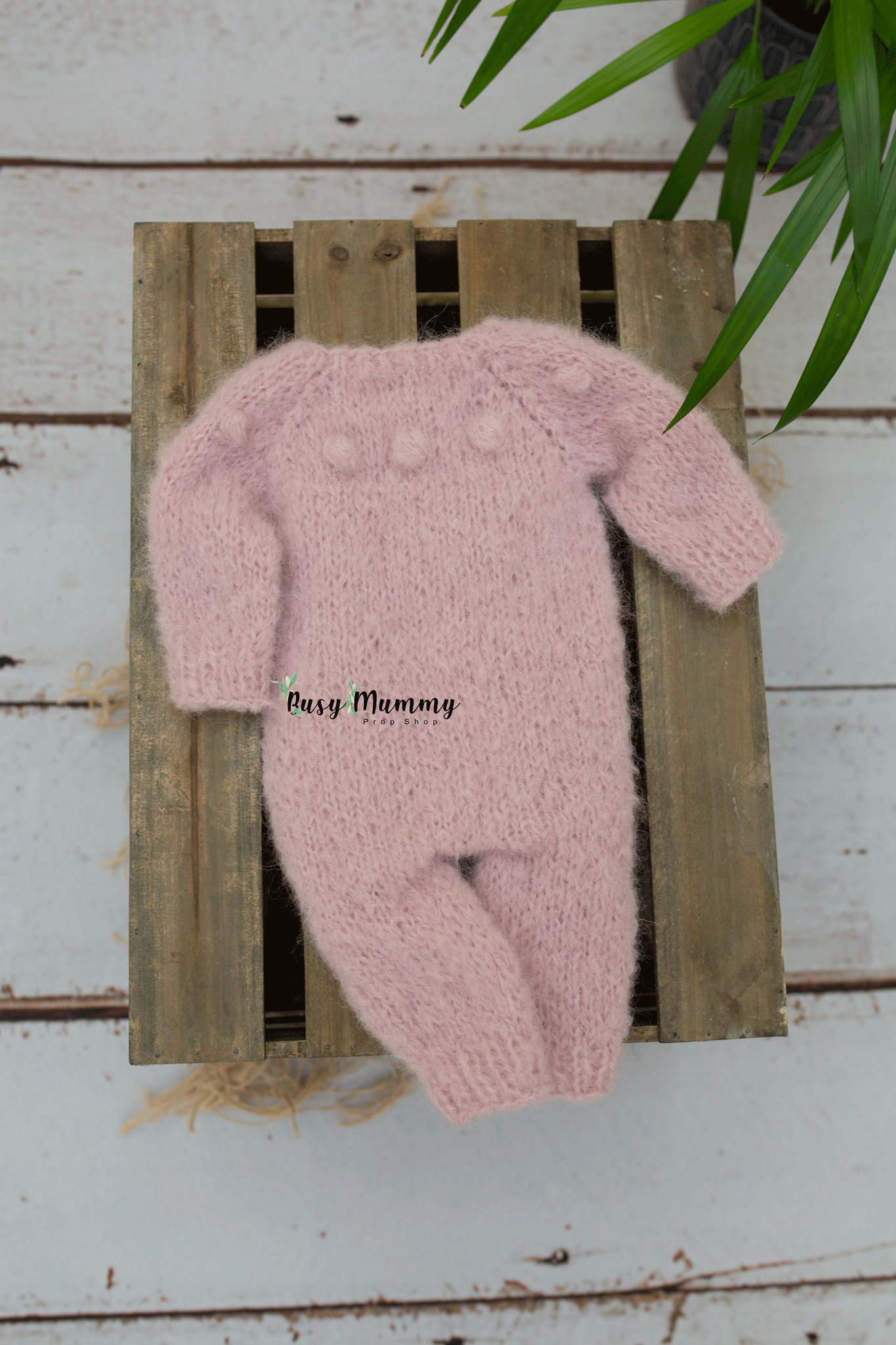 Newborn size knitted pyjama, bunny bonnet, Easter, white, yellow, pink, READY TO SEND