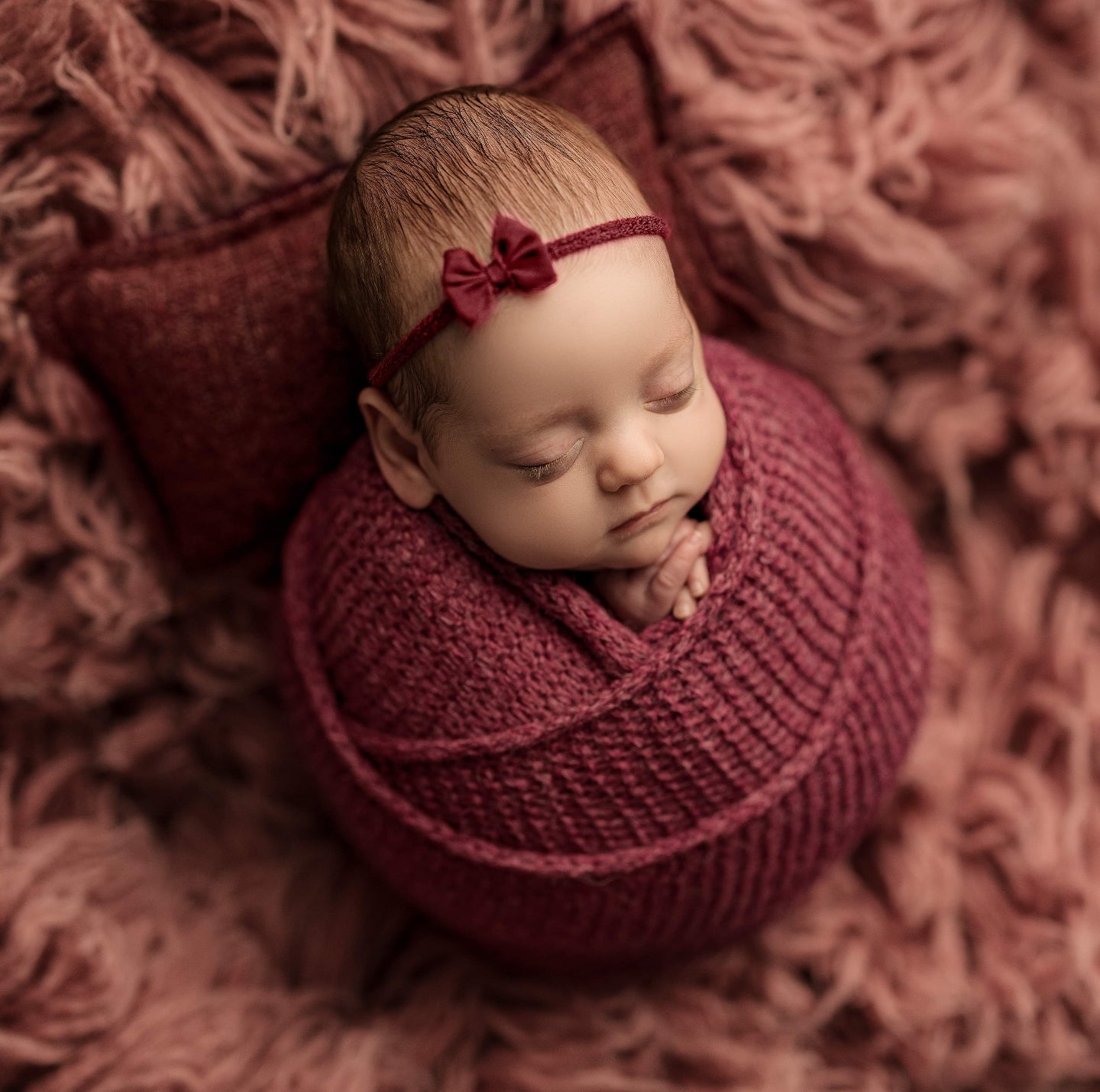 Newborn knitted super soft wrap and bonnet set, white, dusty pink, sea green, hazelnut, READY TO SEND