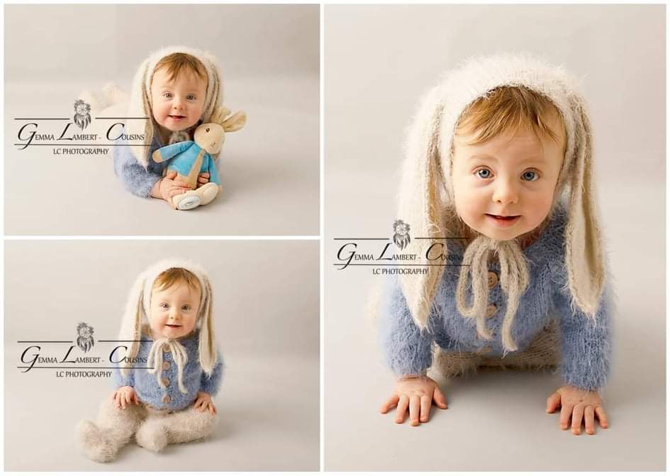 Newborn size, neutral, peter rabbit theme, knitted outfit, PRE ORDER